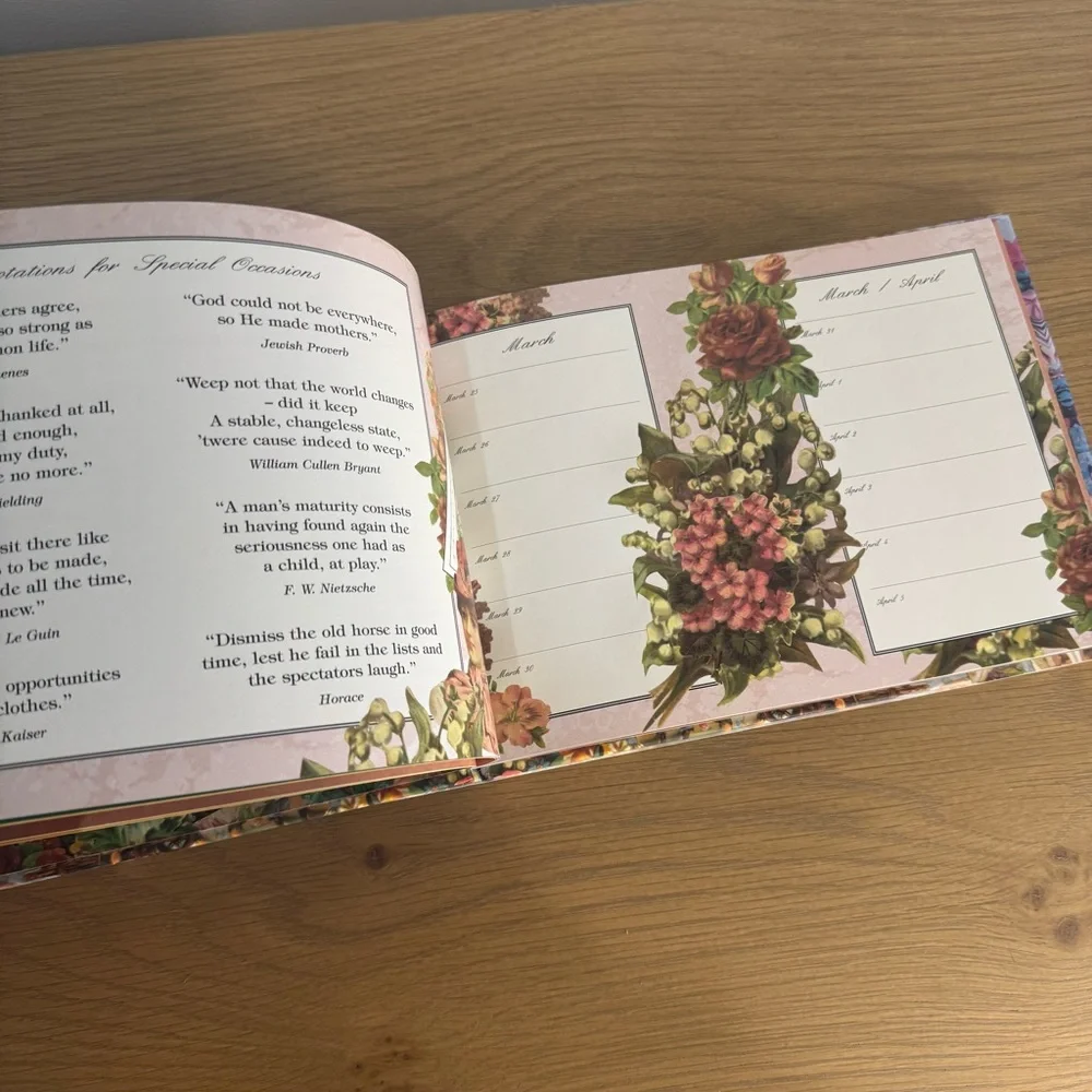 NEW Vintage Victoriana Birthday Book - Montague House Editions